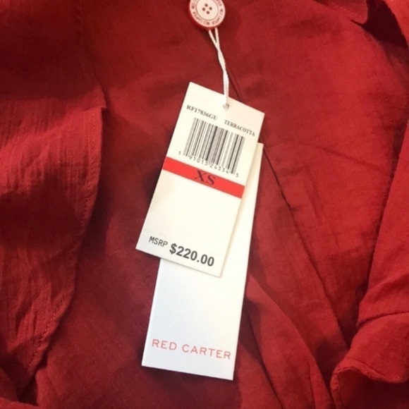 Revolve Red Carter Cold Shoulder Side Cut Dress - Picture 7 of 7